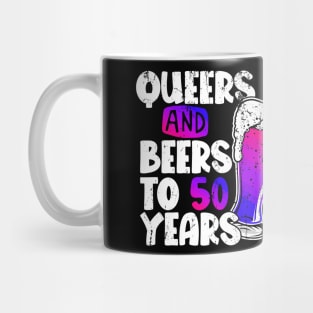 Queers and beers to my 50 years Mug